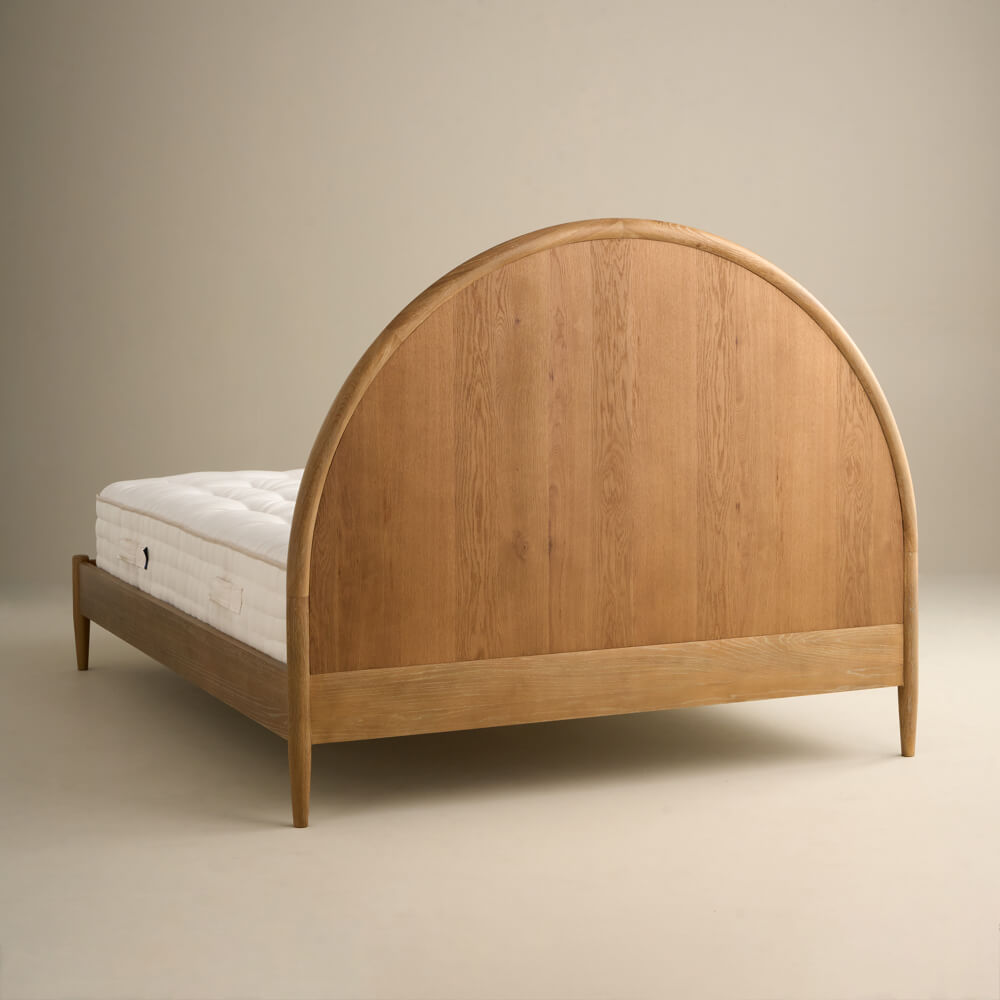 Adina Half Moon Bed, Weathered Oak / Natural, Super King